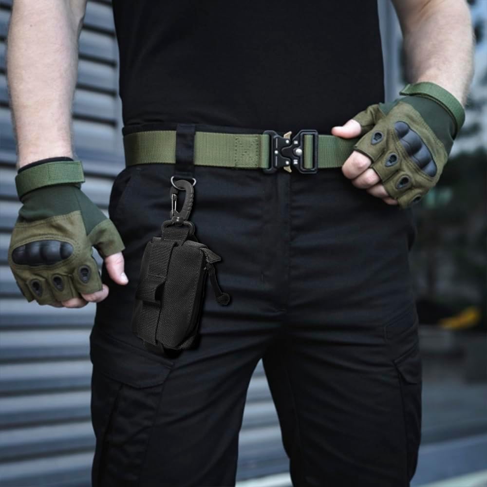 Tactical Compact Pouch, Molle Utility Pouch Bag Mini Coin Purse Keychain Wallet for Men Women - Image 6