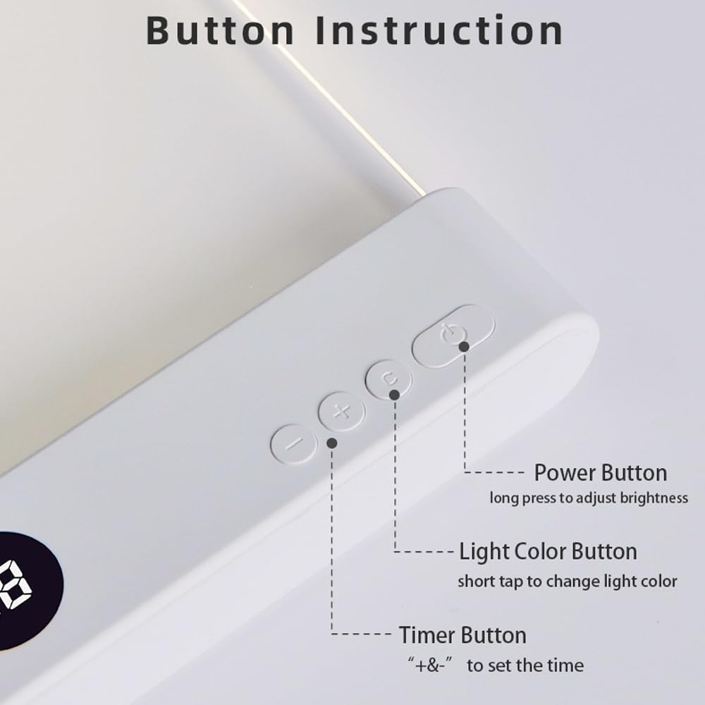 Book Light, Rechargeable Clear LED Flat Book Lights for Reading in Bed at Night with 3 Colors & Timer, Dimmable Panel Plate Book Lamp Full Page Light, Bookish Gifts for Women Readers Kids Book Lovers - Image 5