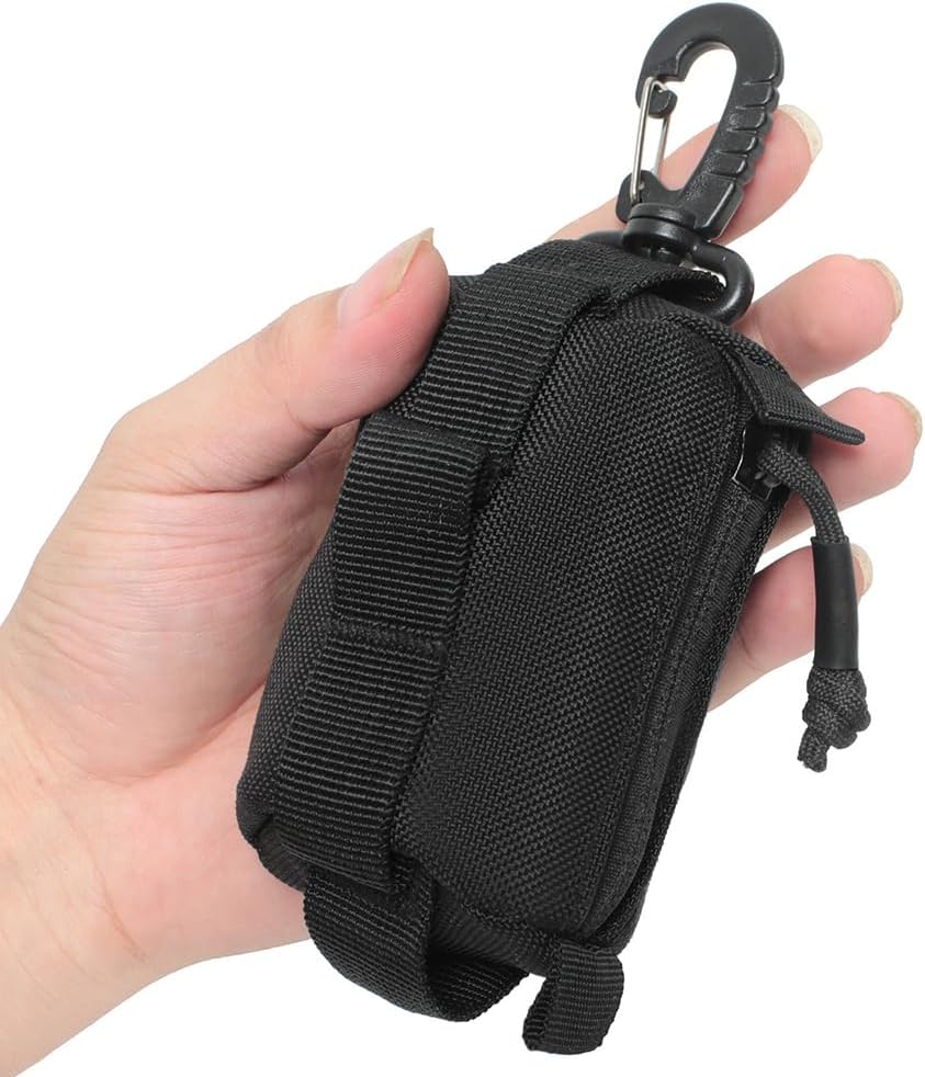 Tactical Compact Pouch, Molle Utility Pouch Bag Mini Coin Purse Keychain Wallet for Men Women - Image 8