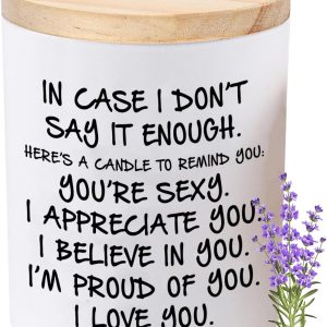 BFJLIFE Candles Gifts for Her Funny Novelty Unique Valentines Mothers Day Anniversary Birthday Christmas Gifts for Her Girlfriend Wife Women Stocking Stuffers Lavender Scented Soy Candle