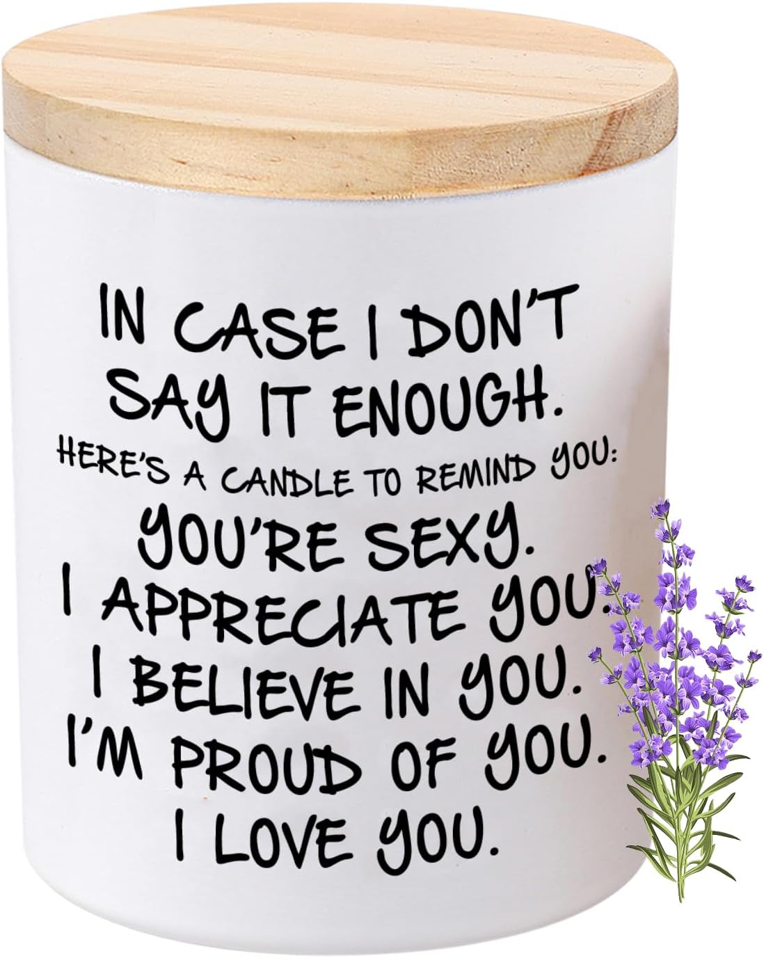 BFJLIFE Candles Gifts for Her Funny Novelty Unique Valentines Mothers Day Anniversary Birthday Christmas Gifts for Her Girlfriend Wife Women Stocking Stuffers Lavender Scented Soy Candle