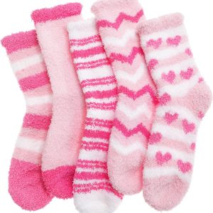 Anlisim Fuzzy Socks for Women, Soft Comfy Cozy Fluffy Thick Winter Warm Fleece Slipper Socks