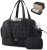 LOVEVOOK Large Travel Duffle Bag, Women’s Weekender & Overnight Bag with Shoe Compartment, Airplane Carry On, Machine Washable, Lightweight, Utility Style, Black