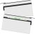 HAUTOCO 2 Pack Money Bag with Zipper 11×6.1 inch Money Pouch with Lined PU Leather Bank Bag Two Pockets Utility Wallet for Cash Check Receipt Coins Cosmetics, White