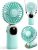 coldSky Portable Handheld Fan, 4000mAh Battery Operated Fan with LED Display, Handheld/Neck/Desk 3 in 1 Personal Small Fans, 90° Foldable Desk Fan with Base, 5 Speed Makeup Lash Fan for Women Green