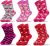 MGparty 6 Pairs Valentine’s Day Socks for Women, Cute Love Heart Crew Socks, Colorful Holiday Gift Socks for Valentine’s Day Party