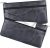 HAUTOCO 2 Pcs Money Bag with Zipper 11 x 6.1 inch Embossed Deposit Money Pouch with Lined PU Leather Bank Bag Two Pockets Utility Wallet for Cash Check Receipt Coins Cosmetics, Black